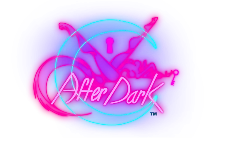 vivid after dark logo png glow